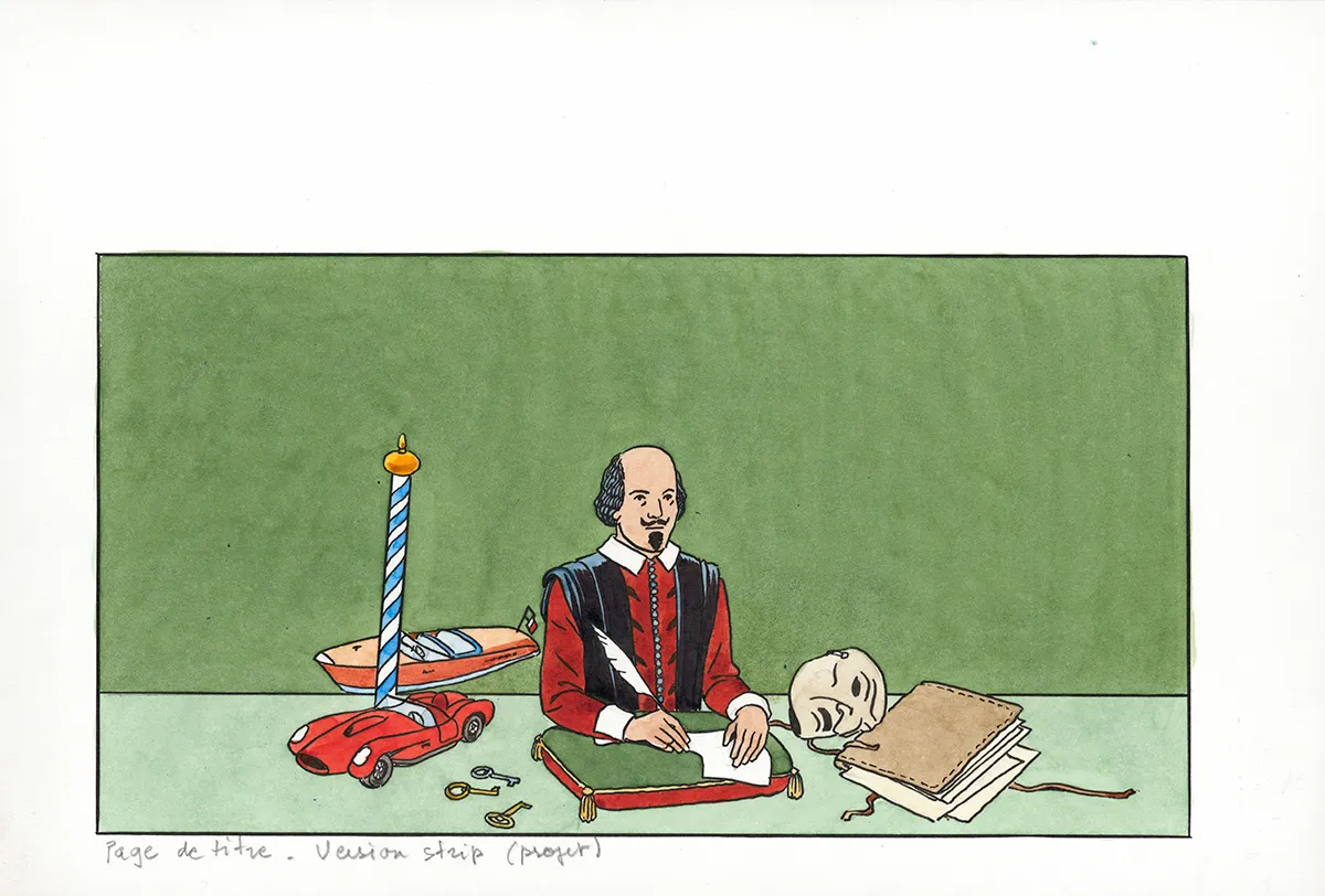 Colored illustration, André Juillard