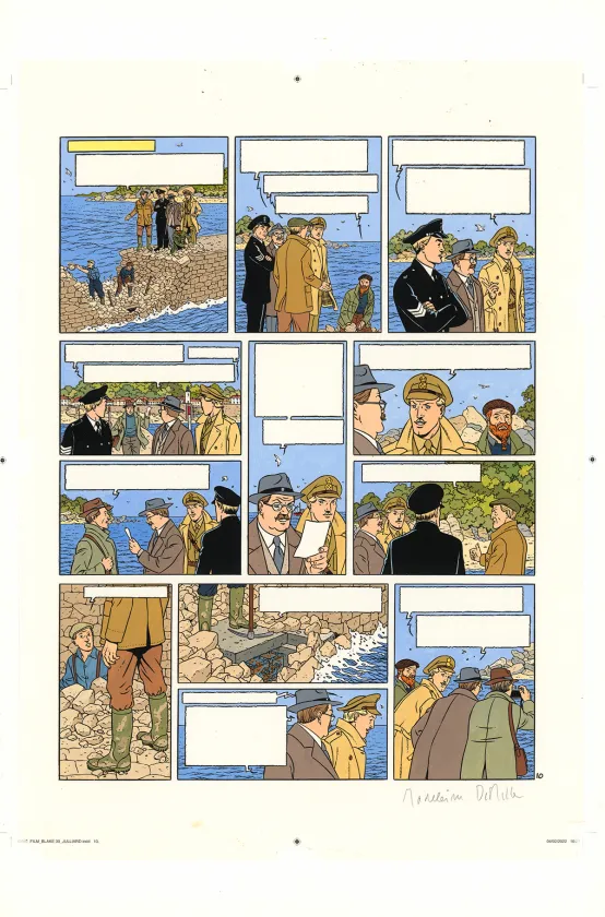 Mise en couleurs, Blake et Mortimer, Signé Olrik (T.30), André Juillard