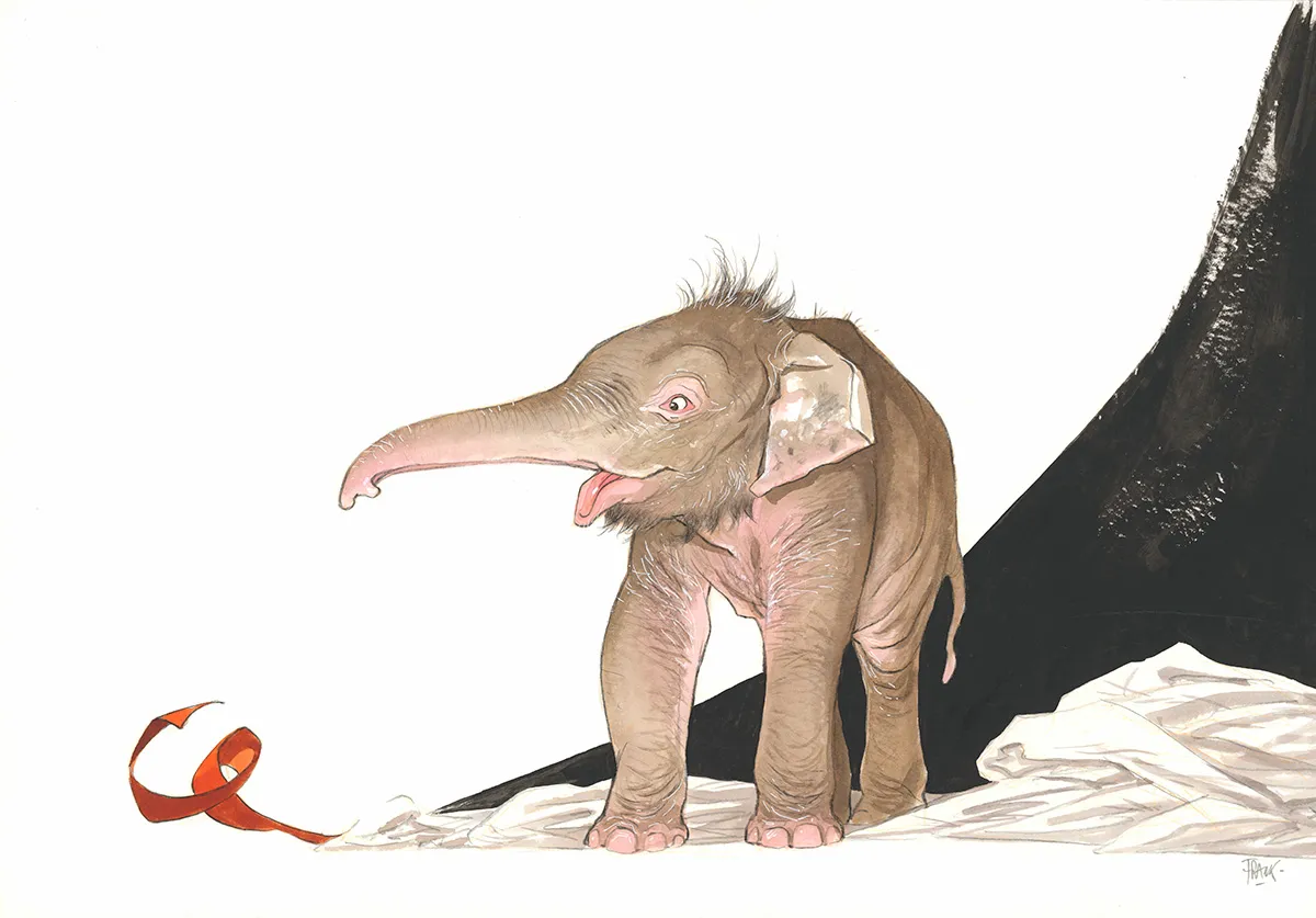 Colored illustration, Frank Pé