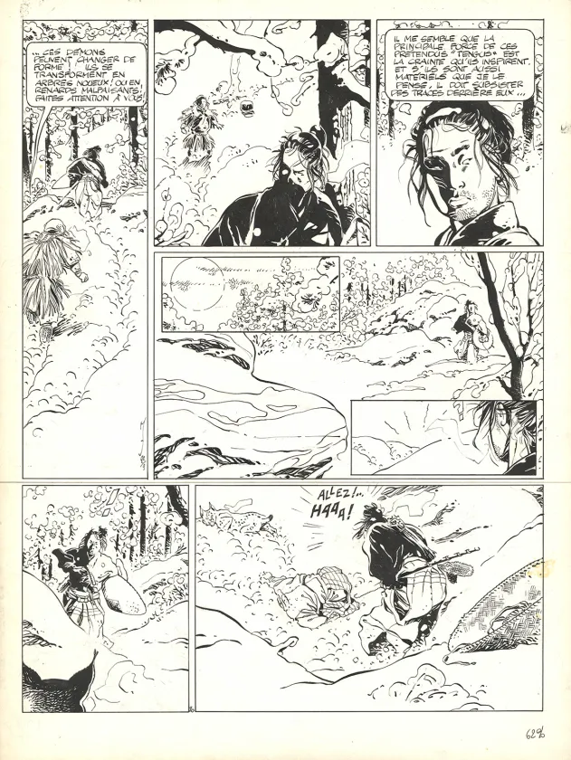 Planche noir et blanc, Kogaratsu, Par-delà les cendres (T.5), Marc Michetz
