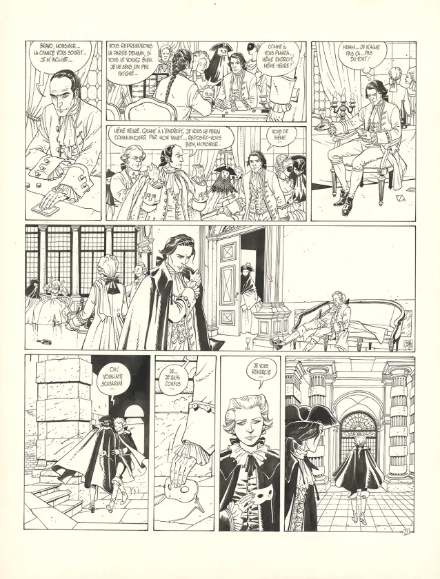 Planche noir et blanc, Giacomo C.,  Griffo