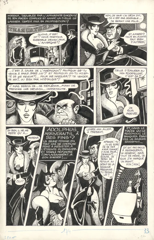 Black and white original page, Georges Pichard