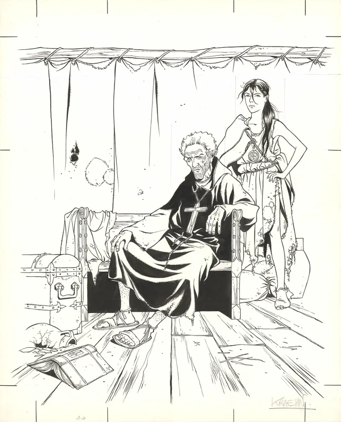 Couverture, Les Aigles décapitées, L'Hérétique (T.4), Jean Charles Kraehn