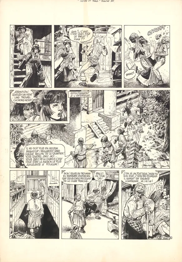 Planche noir et blanc, Poupée d'ivoire,  Franz