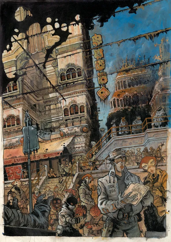 Illustration couleur, Orbital, Hors Série n°1 - Premières rencontres, Serge Pellé