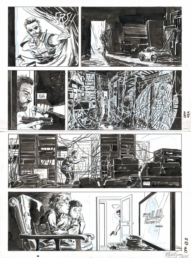 Black and white original page, OFF, Patrice Réglat-Vizzavona