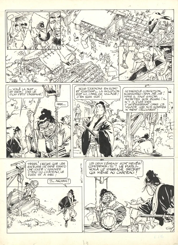 Black and white original page, Kogaratsu, Le Dos du tigre (T.4), Marc Michetz