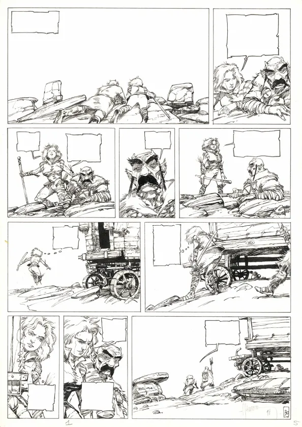 Planche noir et blanc, Le Temps des cendres, Avant tout (T.1), Fabrice Meddour