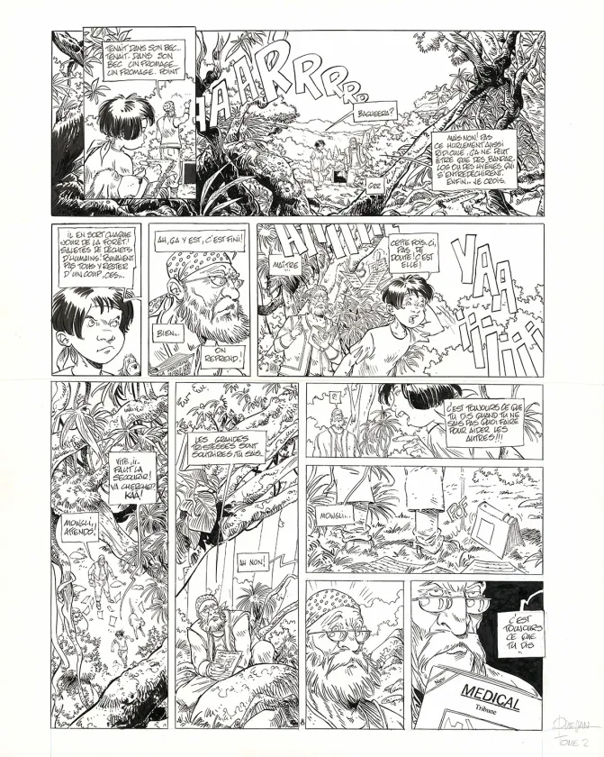 Black and white original page, Petit d'homme, Secret (T.2), Marc N'Guessan