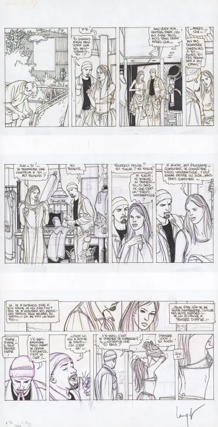 Planche noir et blanc, Alvin Norge, @enfer.Zcom (T.1), Chris Lamquet