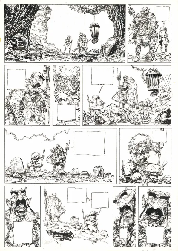 Planche noir et blanc, Le Temps des cendres, Avant tout (T.1), Fabrice Meddour