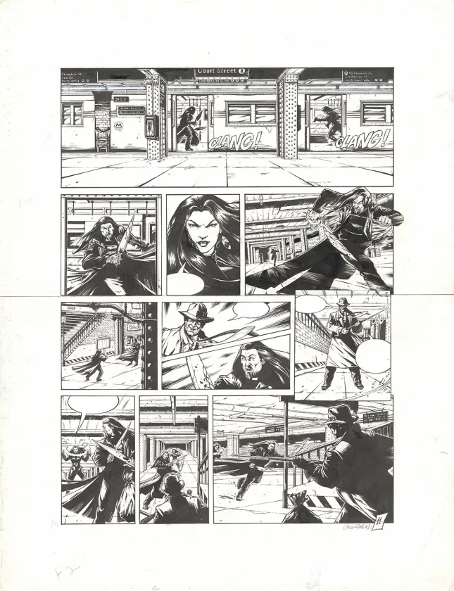 Planche noir et blanc, Lex, La Nouvelle lame (T.2), Stéphane Collignon