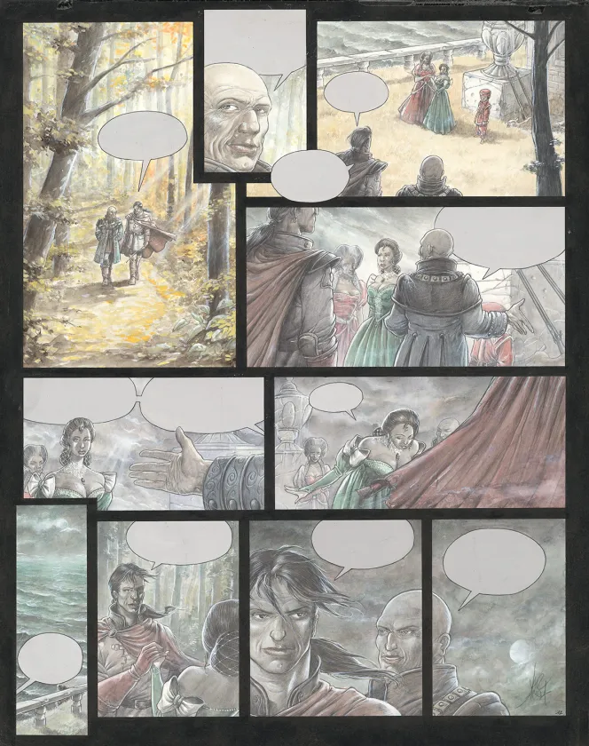 Planche couleur, Reflets d'écume, Naïade (T.1), Alberto Varanda