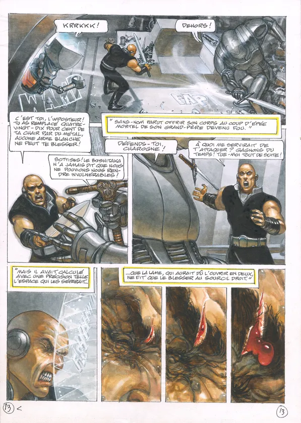 Planche couleur, La Caste des Méta-Barons, Sans-Nom, le dernier Méta-Baron (T.8), Juan Gimenez