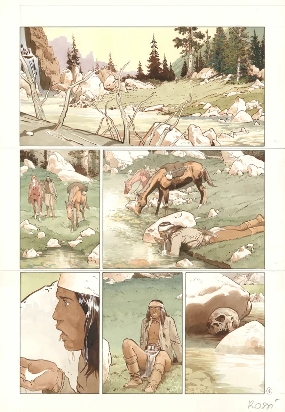 Planche couleur, Comanche Trail, Christian Rossi