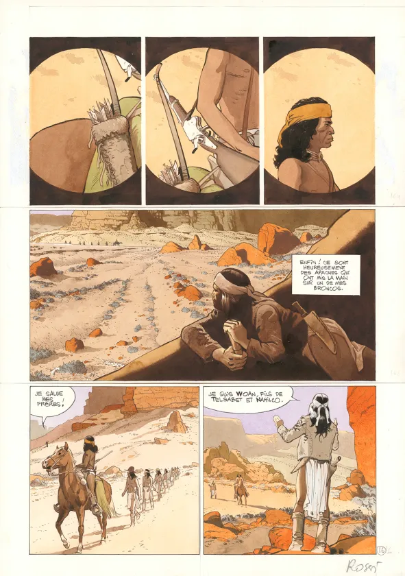 Planche couleur, Comanche Trail, Christian Rossi