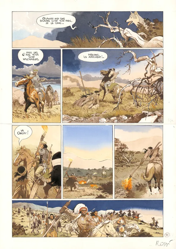 Planche couleur, Comanche Trail, Christian Rossi