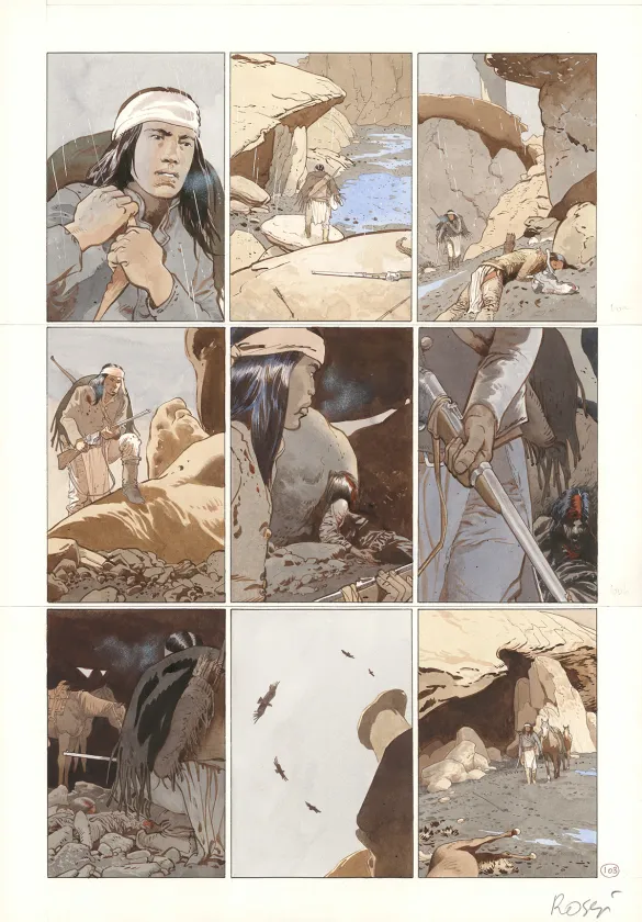 Planche couleur, Comanche Trail, Christian Rossi