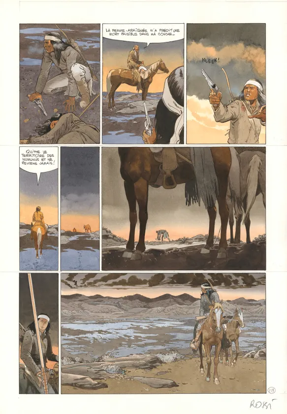 Planche couleur, Comanche Trail, Christian Rossi