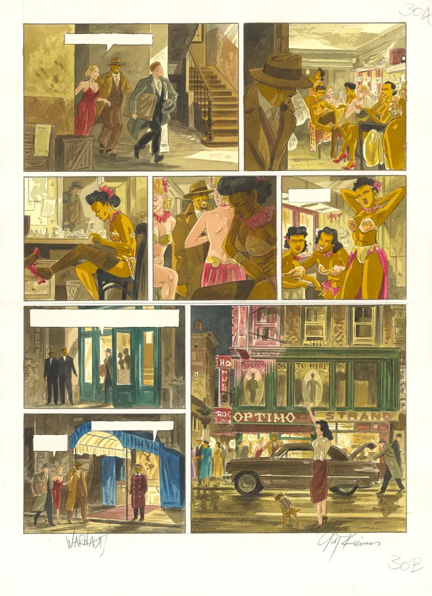 Colored original page, Purple Heart, Le Sauveur (T.1),  Warnauts et Raives