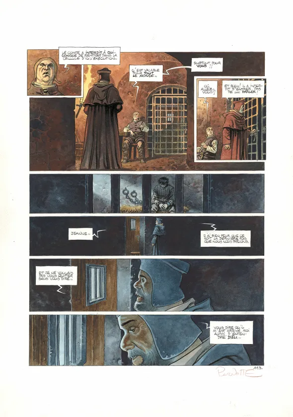 Planche couleur, Cauchon... Ou l'homme qui tua Jeanne d'Arc, Joël Parnotte