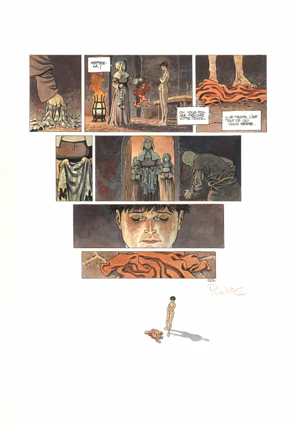 Colored original page, Cauchon... Ou l'homme qui tua Jeanne d'Arc, Joël Parnotte