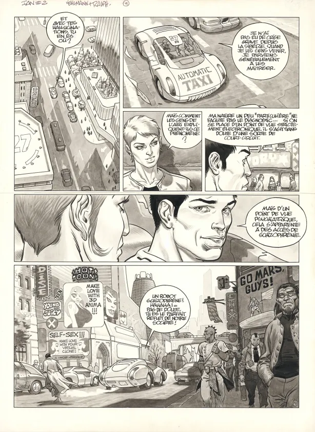 Planche noir et blanc, IAN, Leçon de ténèbres (T.2), Ralph Meyer