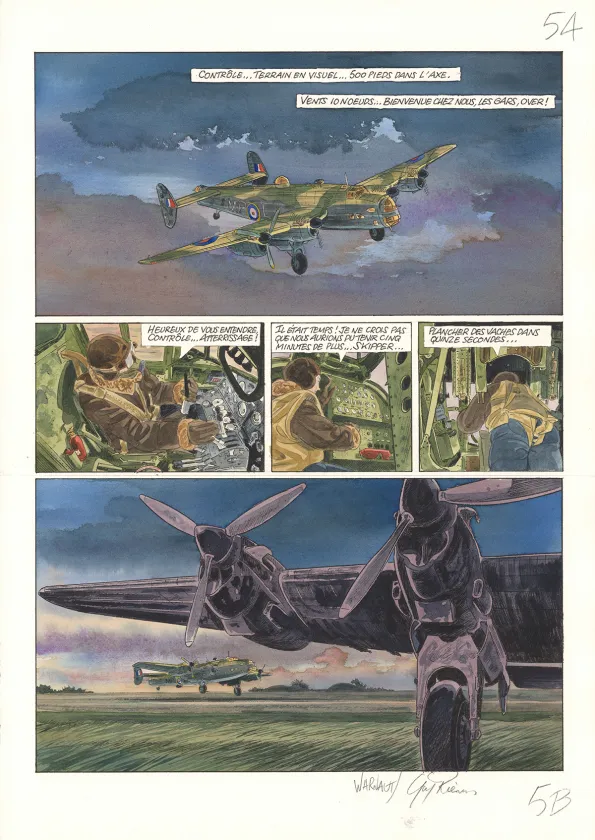 Colored original page, Ciel d'orages, Harvest Moons (T.2),  Warnauts et Raives