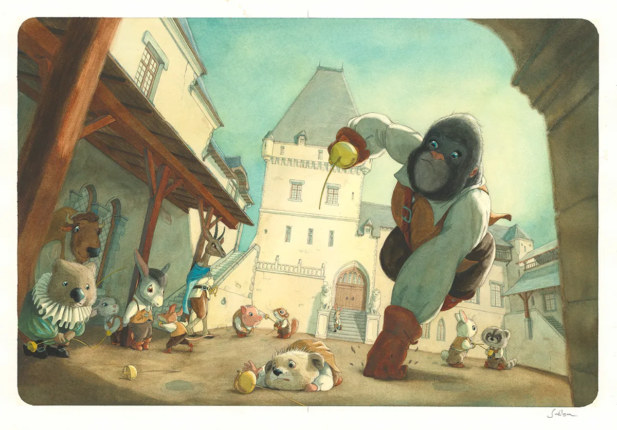 Illustration couleur, Les Mousquetaires de l'Ombre, Quentin Gréban