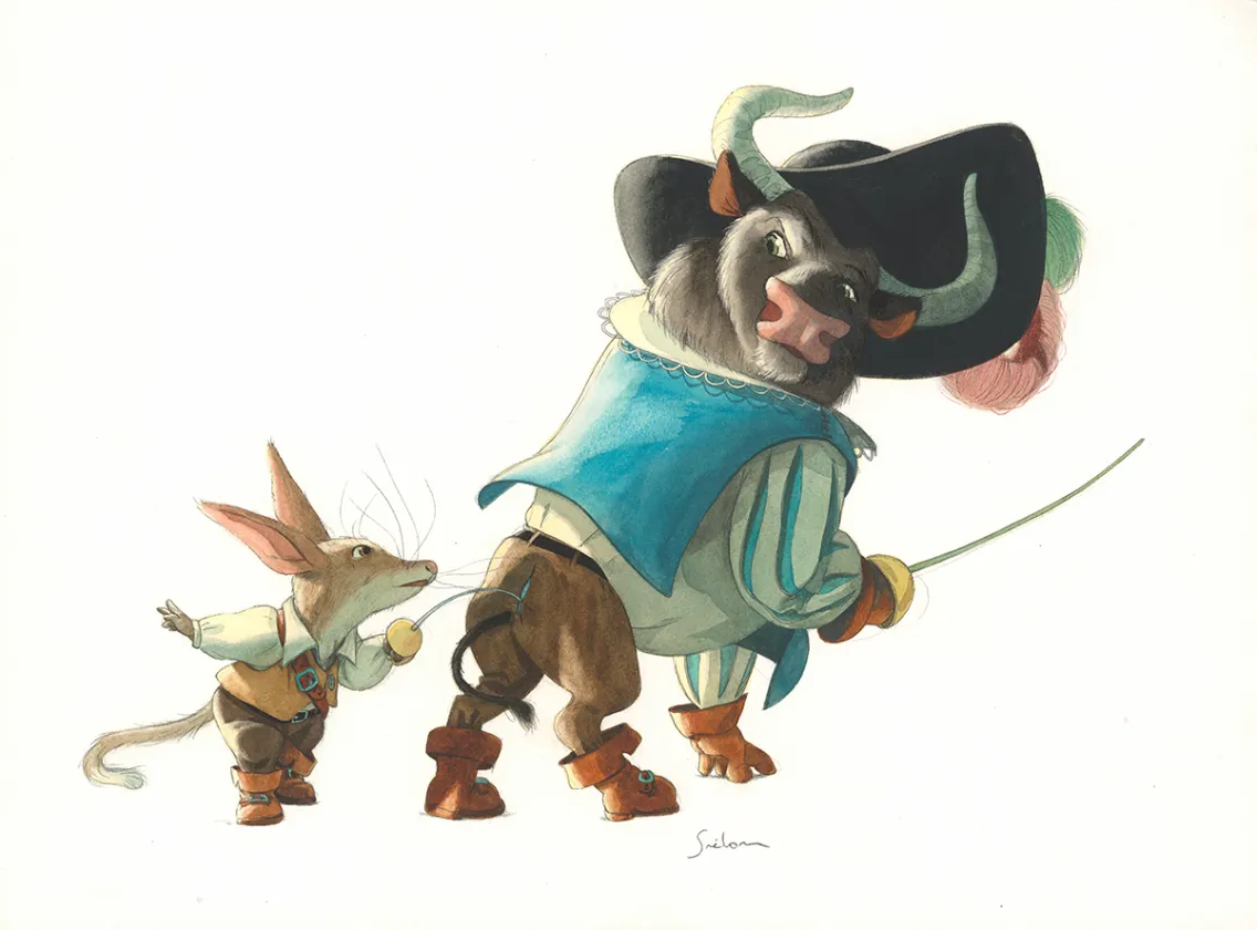 Illustration couleur, Les Mousquetaires de l'Ombre, Quentin Gréban