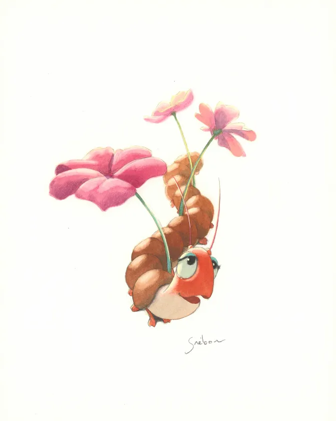 Colored illustration, À la découverte des humains, Quentin Gréban