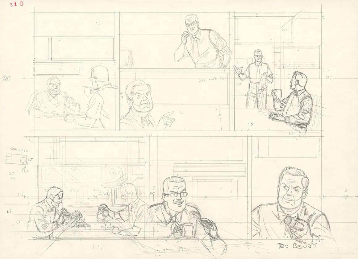 Sketch, Blake et Mortimer, Ted Benoit