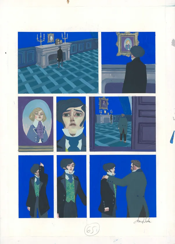 Planche couleur, Frankenstein, David Sala