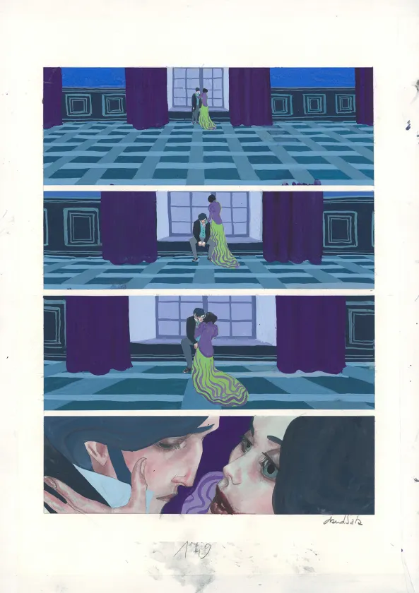 Planche couleur, Frankenstein, David Sala