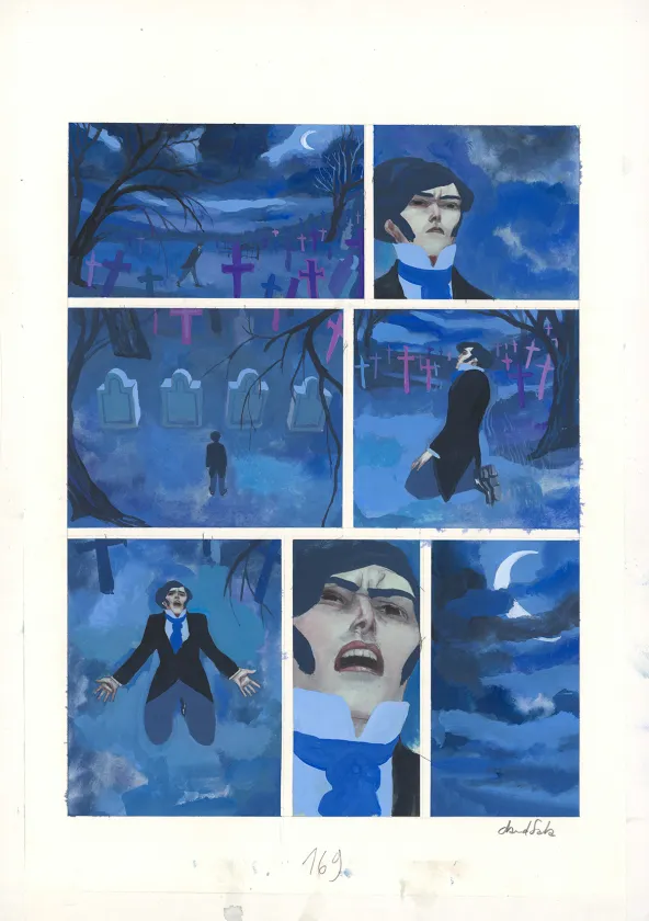 Planche couleur, Frankenstein, David Sala