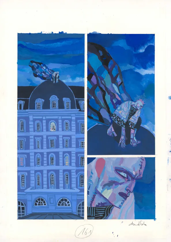Planche couleur, Frankenstein, David Sala