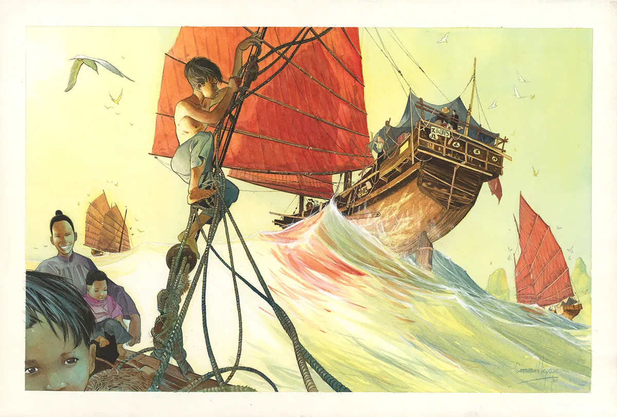 Illustration couleur, Les Voyages d'Anna, Emmanuel Lepage