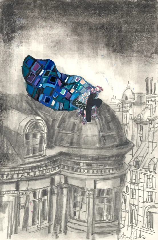 Illustration couleur, Frankenstein, David Sala
