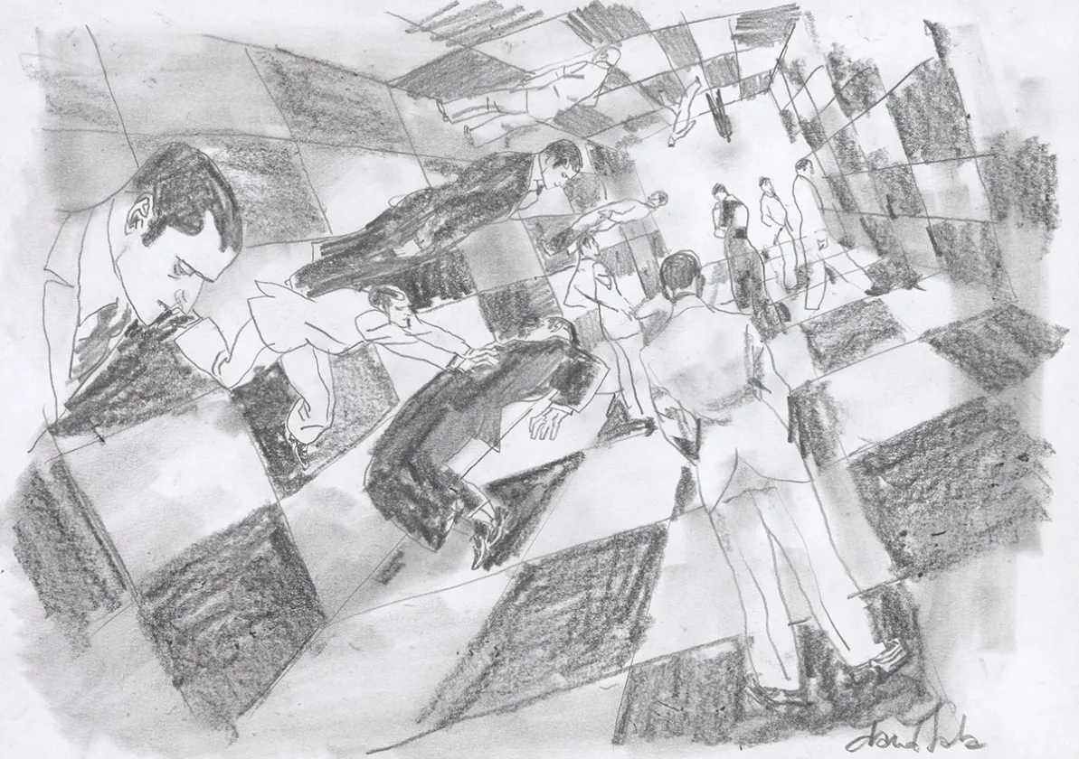 Sketch, Le Joueur d'échecs, David Sala