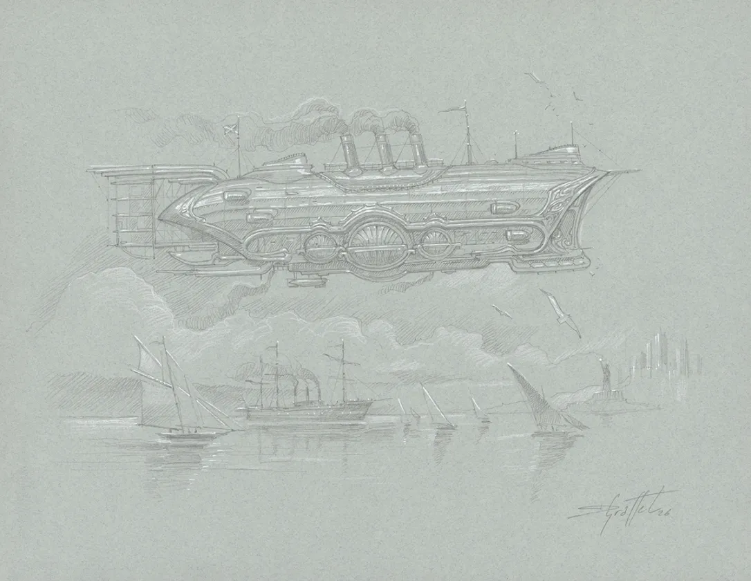 Crayonné, Steam Lines, Didier Graffet