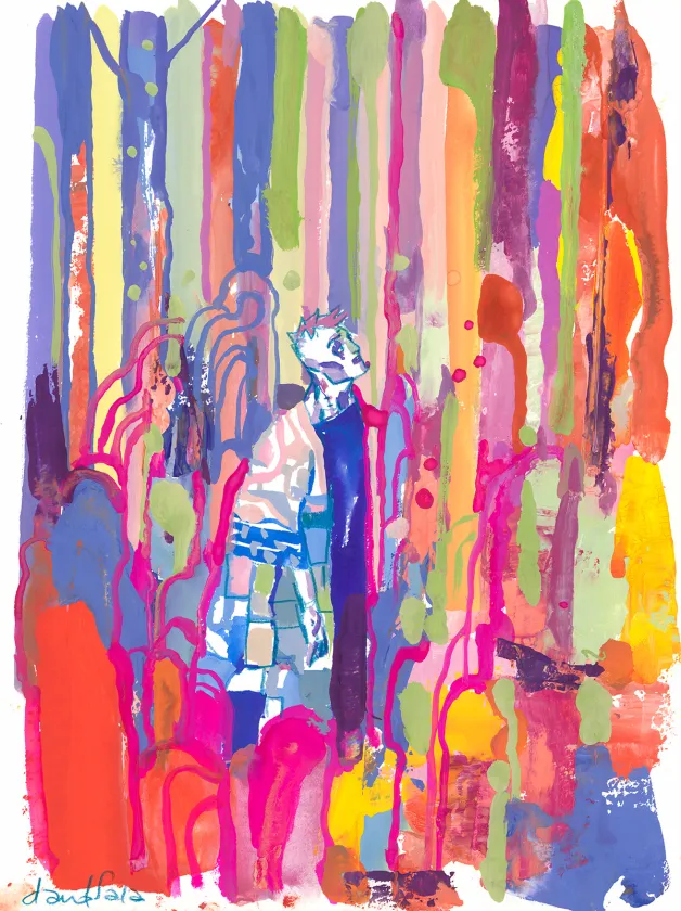 Illustration couleur, Frankenstein, David Sala