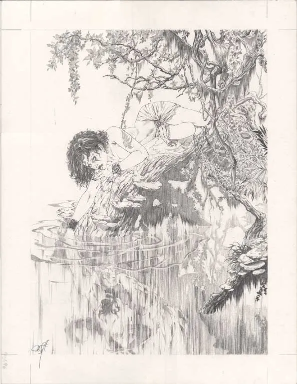 Illustration noir et blanc, Djillali Defali