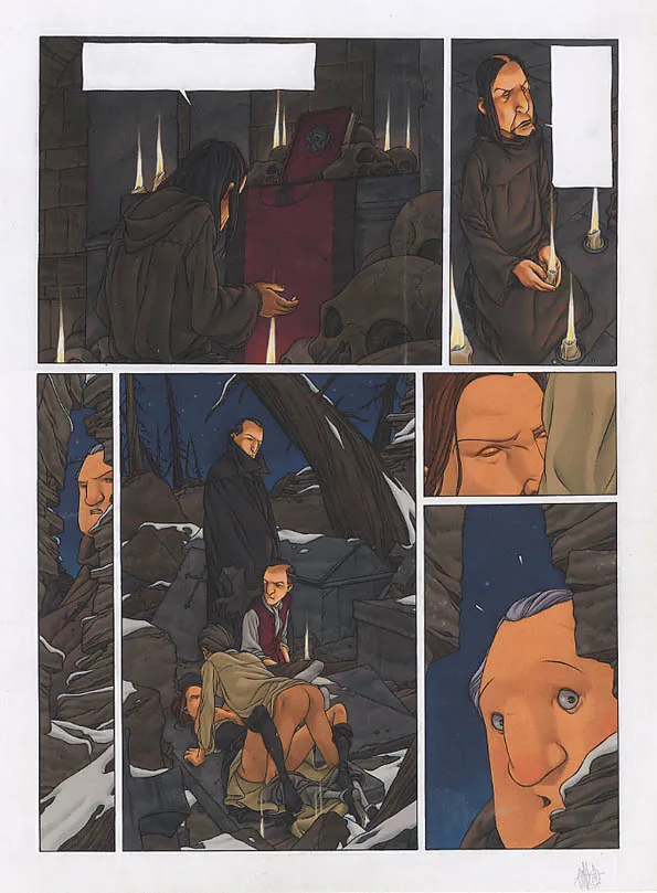 Planche couleur, Le Marteau des sorcières, Warul (T.1), Jean-Christophe Thibert