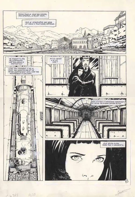 Planche noir et blanc, Marie des Loups, La garde Rouge (T.1), Régis Penet