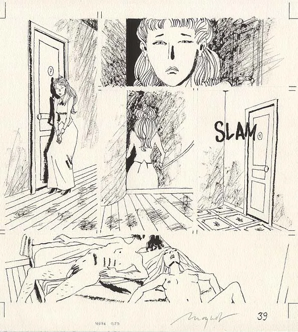 Black and white original page, Anatomie du désordre, Emmanuel Moynot