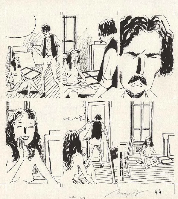 Black and white original page, Anatomie du désordre, Emmanuel Moynot