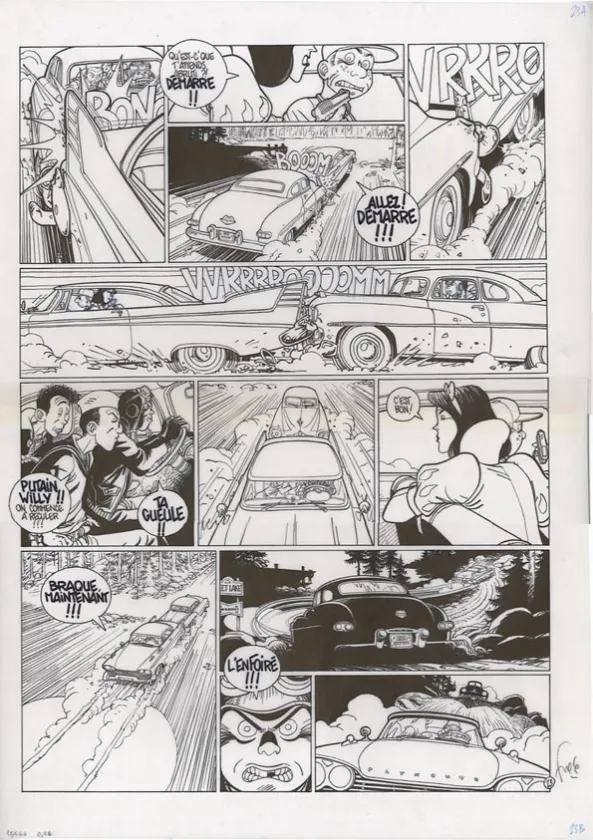 Planche noir et blanc, Le Poisson-clown, Christina (T.2), Fred Simon