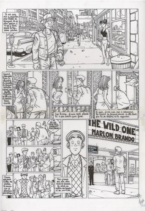 Planche noir et blanc, Le Poisson-clown, Happy (T.1), Fred Simon