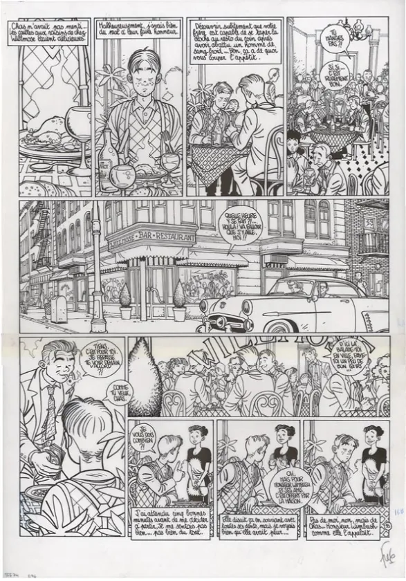 Planche noir et blanc, Le Poisson-clown, Happy (T.1), Fred Simon