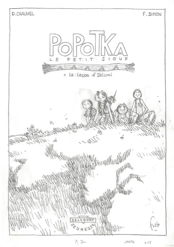 Sketch, Popotka le petit sioux, La leçon d'Iktomi (T.1), Fred Simon